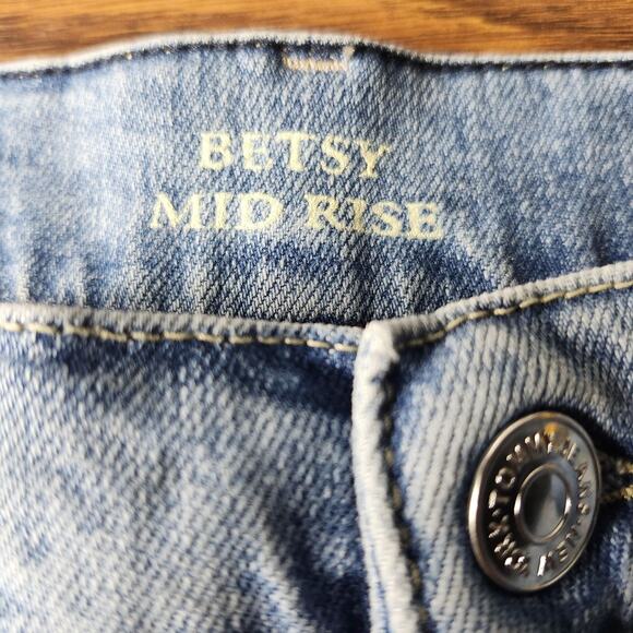 Women's Tommy Jeans Betsy Mid Rise Denim Pants Size 33 X 32 Light Blue - Picture 4 of 9
